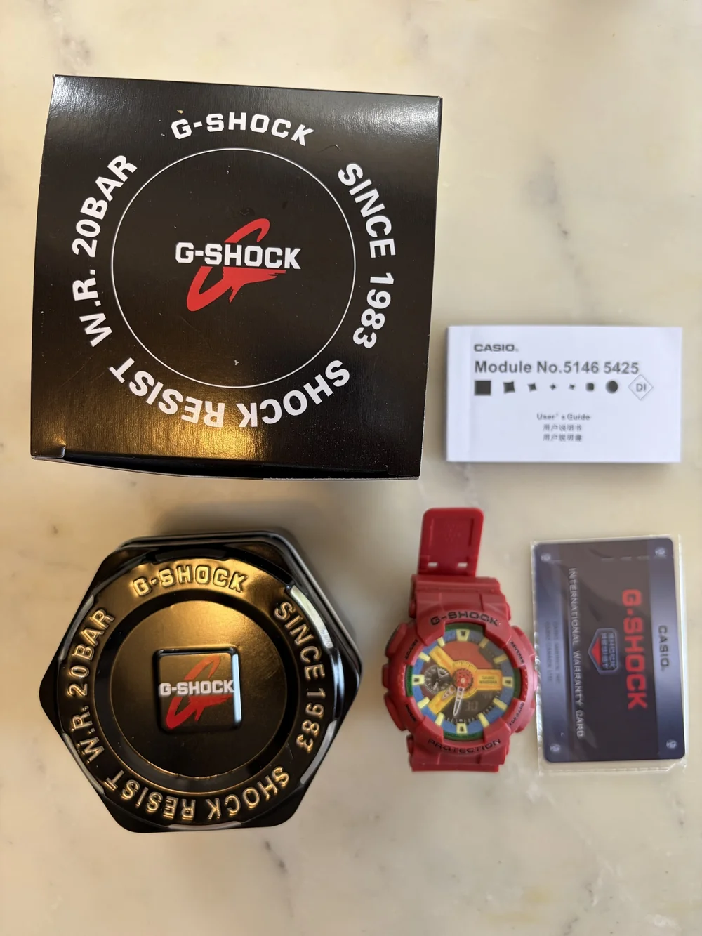Casio G-Shock watch with box
